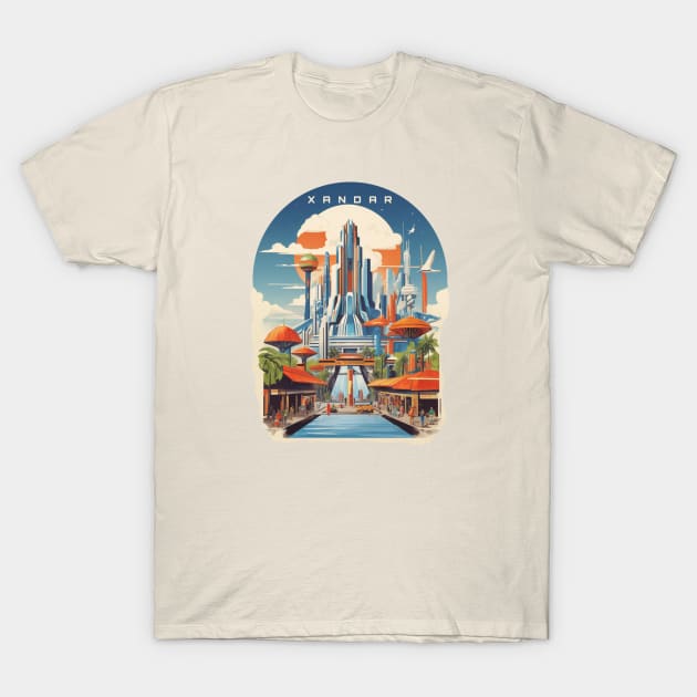 Retro Design Xandar T-Shirt by huefinder